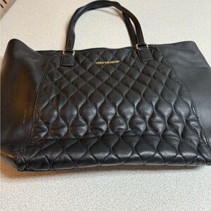 Vera Bradley Black Quilted Tote Bag